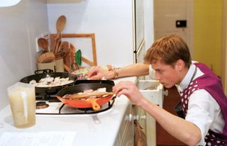 Prince William Cooking Chicken Paella During His Boarding School Days At Eton College