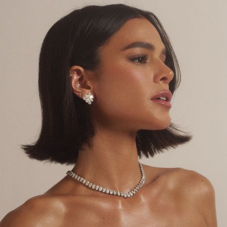 Bruna Marquezine photographed by Dennis Leupold for Who What Wear getting ready for the 2026 Academy Awards.