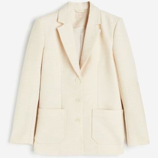 H&M Textured Cream Blazer