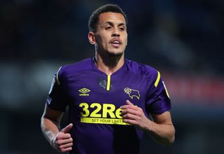 Ravel Morrison of Derby County looks on during the Sky Bet Championship match between Blackburn Rovers and Derby County at Ewood Park on March 15, 2022 in Blackburn, England. (Photo by Alex Livesey/Getty Images)