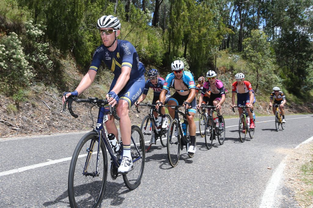 Calvin Watson (Aqua Blue Sports) leads the breakaway