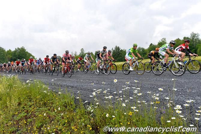 Through the gravel after a six kilometre neutralized start