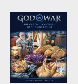 God of War cookbook cover on a plain background