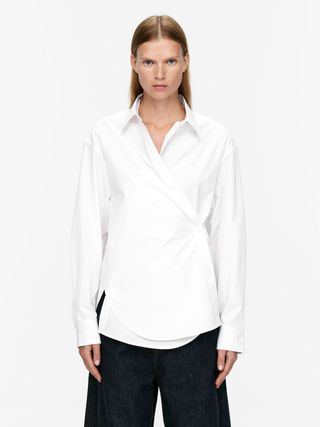 Two-Way Poplin Shirt