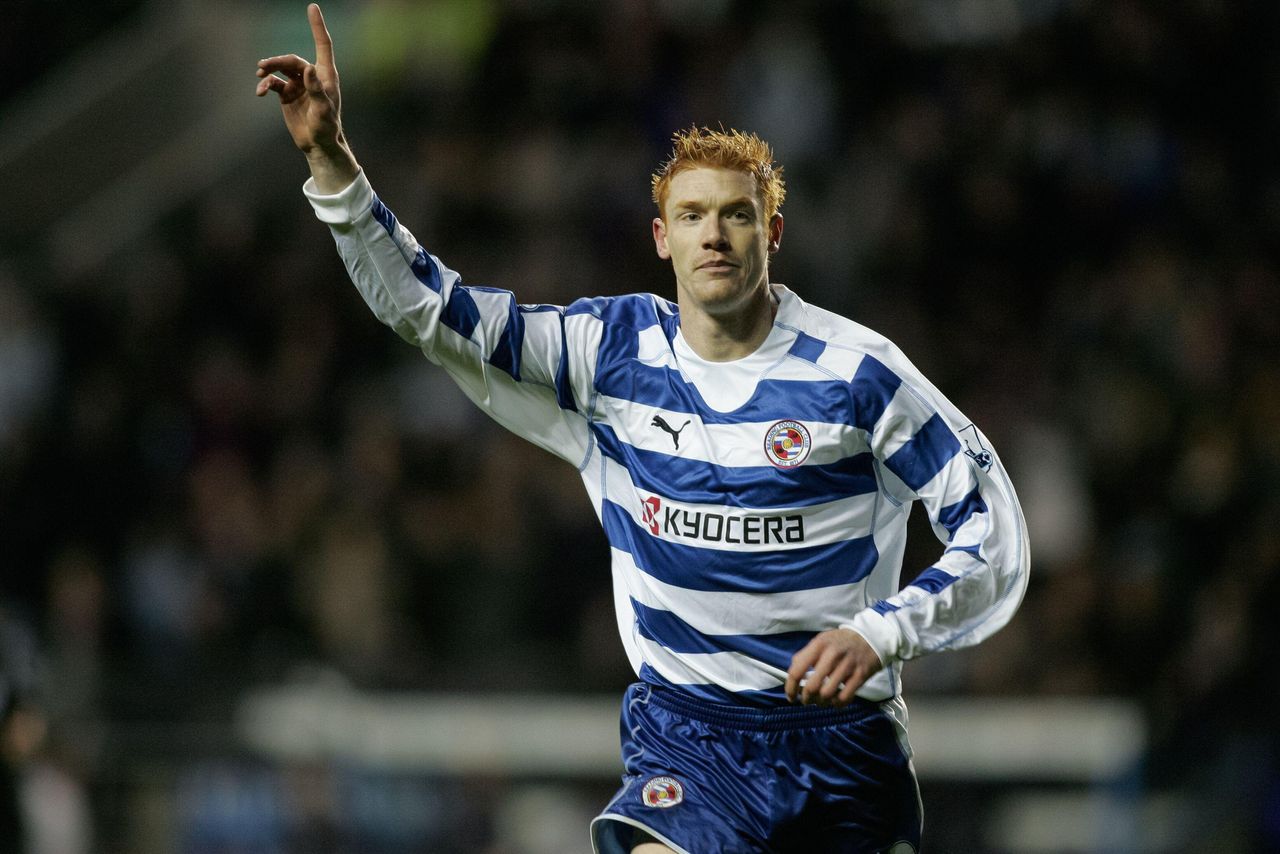 Dave Kitson celebrates after scoring for Reading against Middlesbrough in 2007