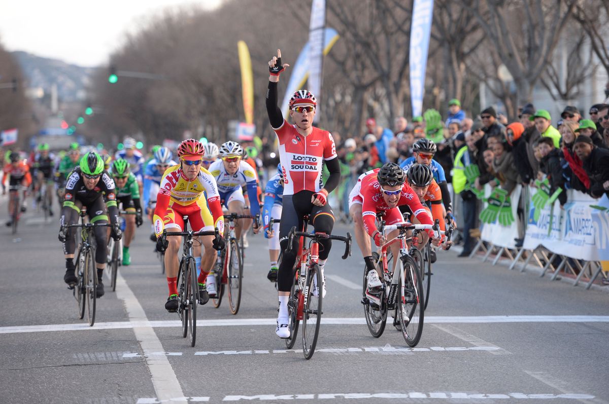 Pim Ligthart (Lotto Soudal) wins the 2015 Grand Prix La Marseillaise