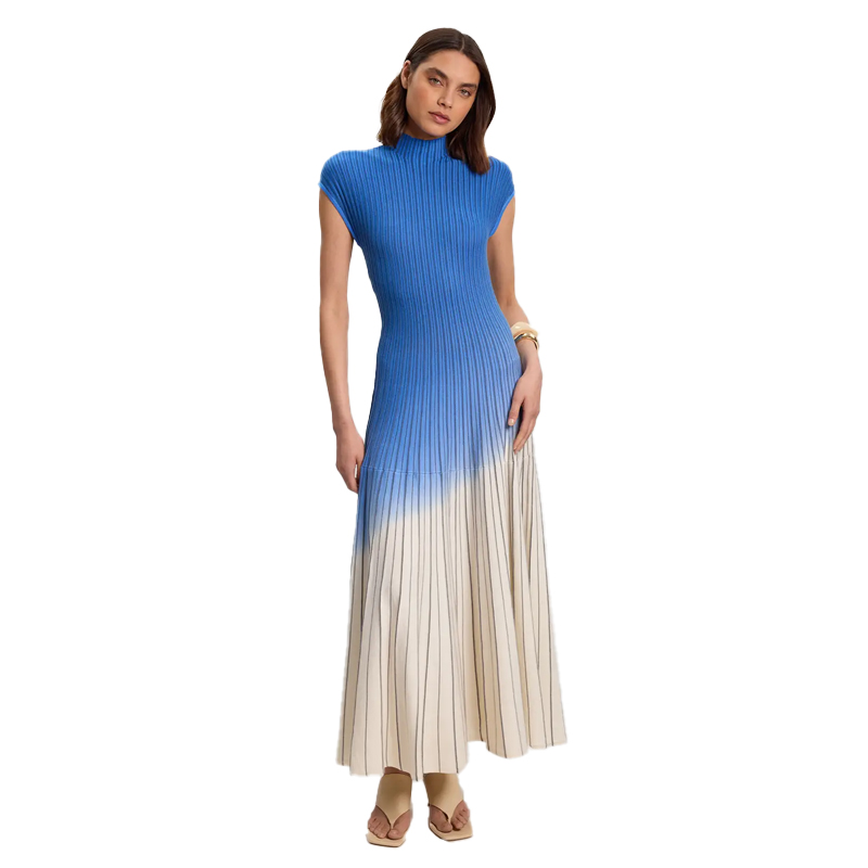 Blue to cream ombre dress, Karen Millen