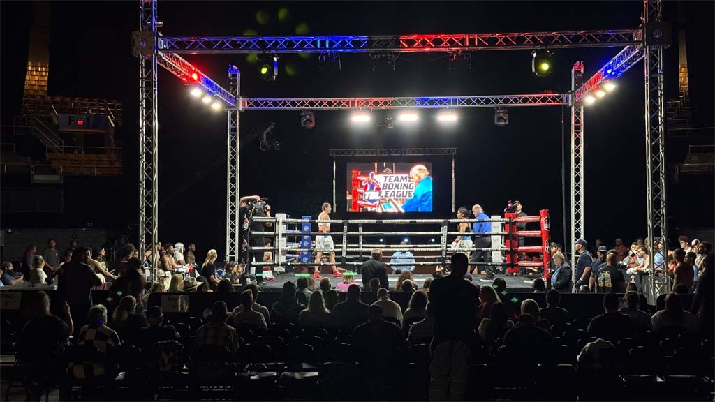 Team Boxing League fighters in the ring