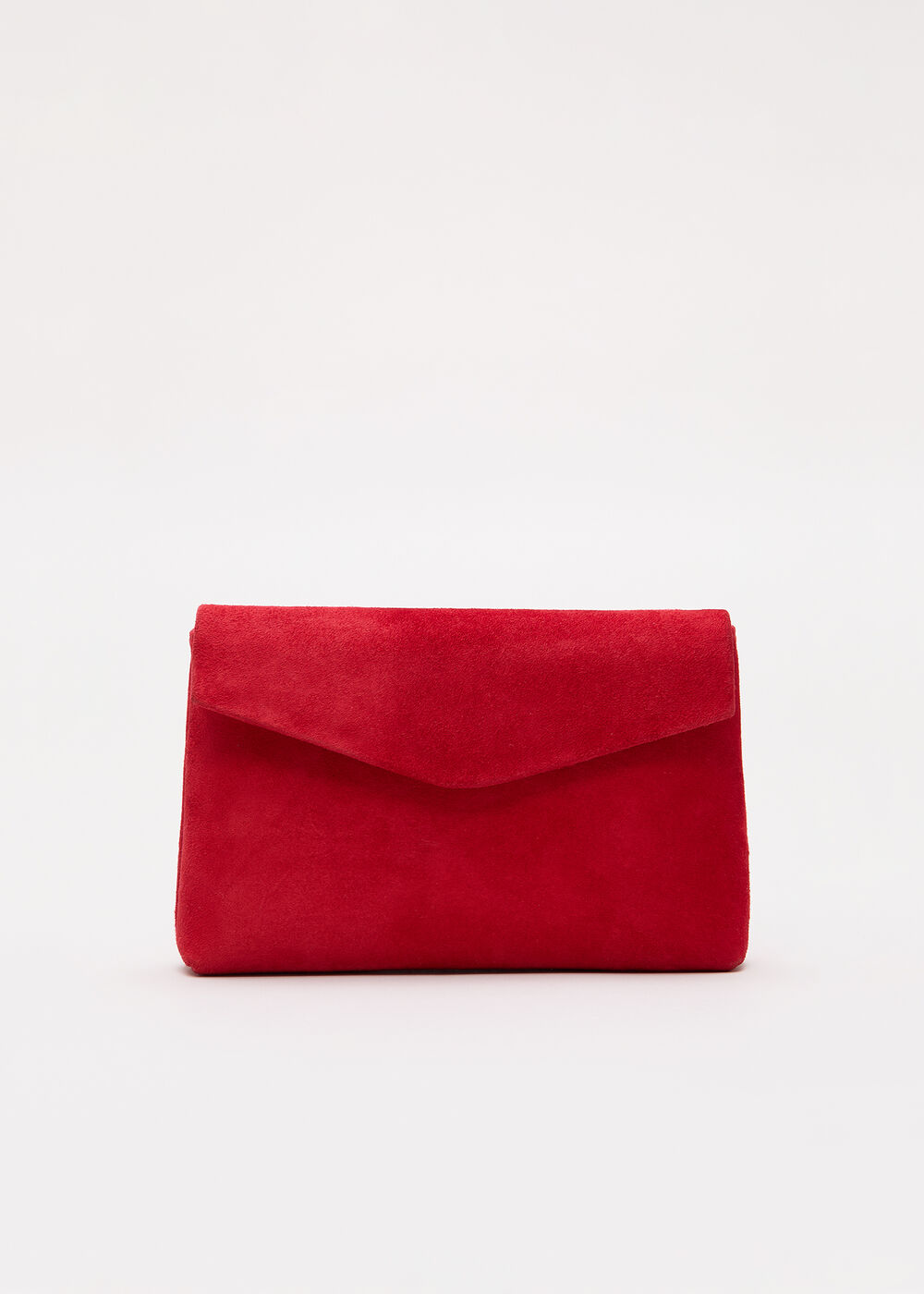 Suede Clutch Bag
