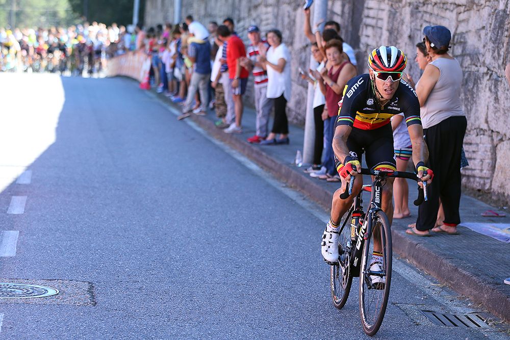 Philippe Gilbert on the attack