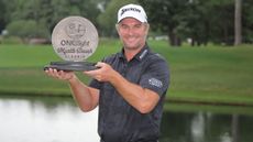 Ryan Fox with the Myrtle Beach Classic trophy 