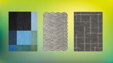 Geometric patterned rugs
