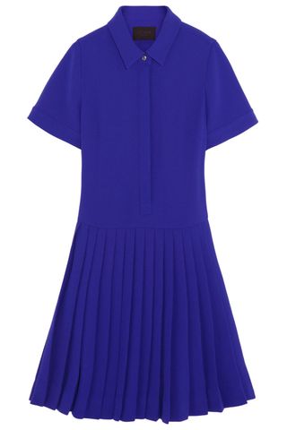 J. Crew Blue Pleated Dress, £200
