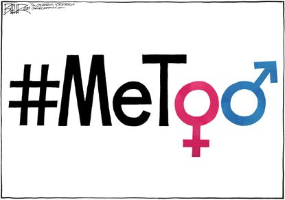 Political cartoon U.S. MeToo movement gender