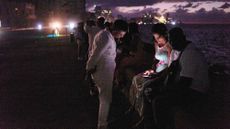 People in the dark in Cuba.