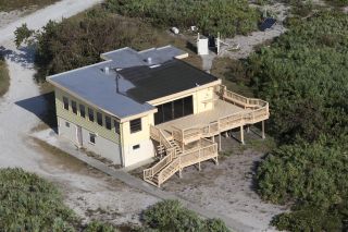 NASA's historic Beach House — where astronauts reside before launching on space missions from Kennedy Space Center in Florida — after Hurricane Irma.