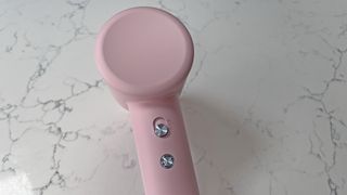 Dreame Gleam hair dryer on reviewer's dressing table