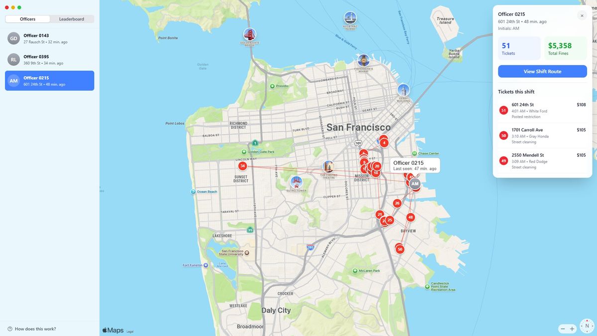 Find My Parking Cops uses data scraped from City website to track parking fines in real time — entire website dedicated to helping San Francisco motorists avoid parking tickets goes live