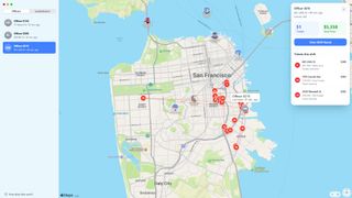 a screenshot of the Find My Parking Cops web app