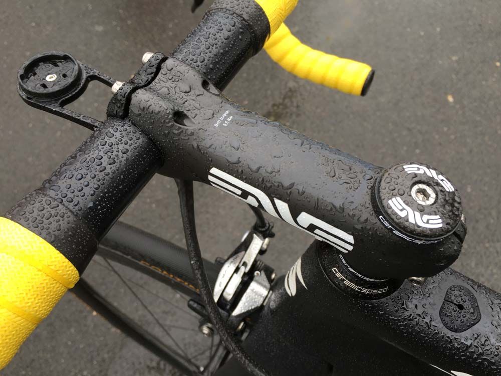 Cavendish rides a 12mm stem from Enve.
