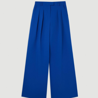 Karen Millen Tailored Pleated Wide Leg Trousers