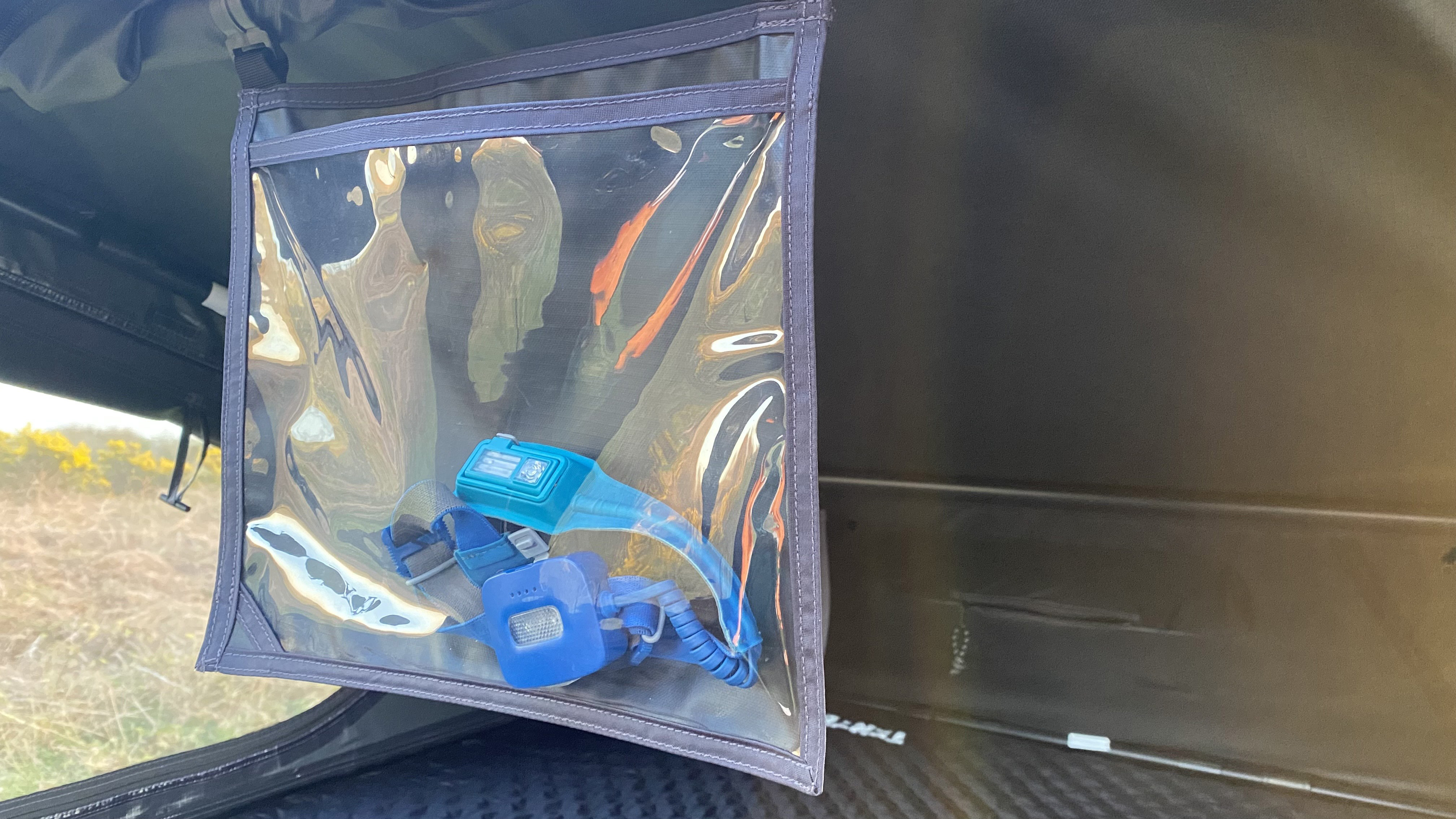 The interior pouch in the TentBox Go