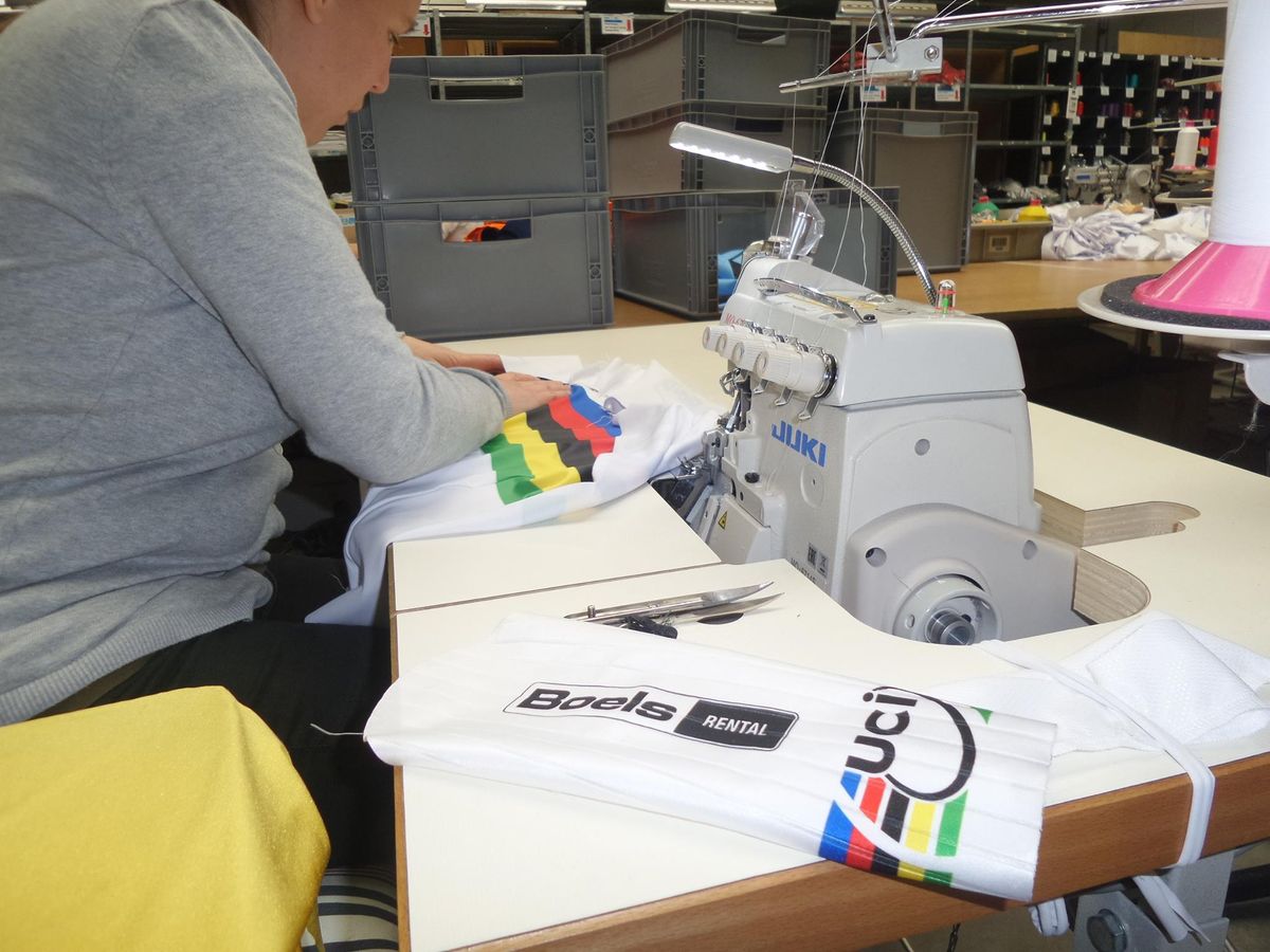 Stitching the jersey
