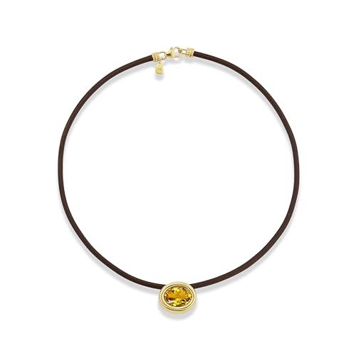 Citrine Scuba Necklace, Yellow