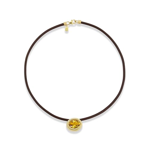 Citrine Scuba Necklace, Yellow