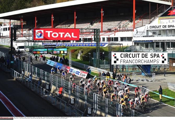 Elite men's race on the Francorchamps track