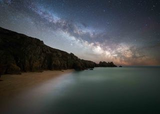 Astrophotography image taken at beach