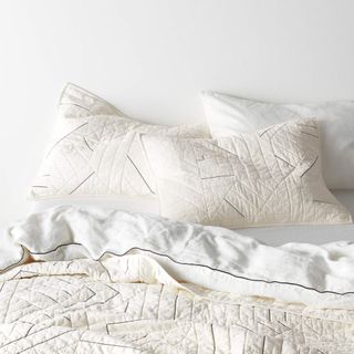 White quilted bedding
