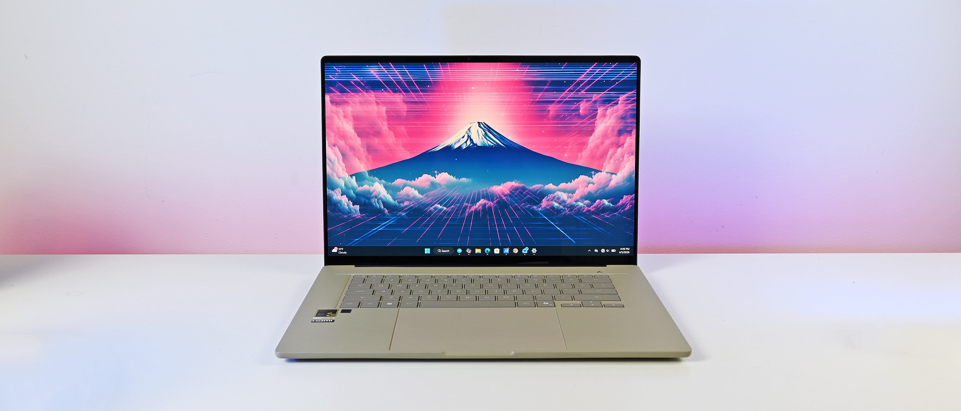 Studio photos of the 2026 ASUS Zenbook A16 laptop featuring the new Qualcomm Snapdragon X2 Elite Extreme processor. 