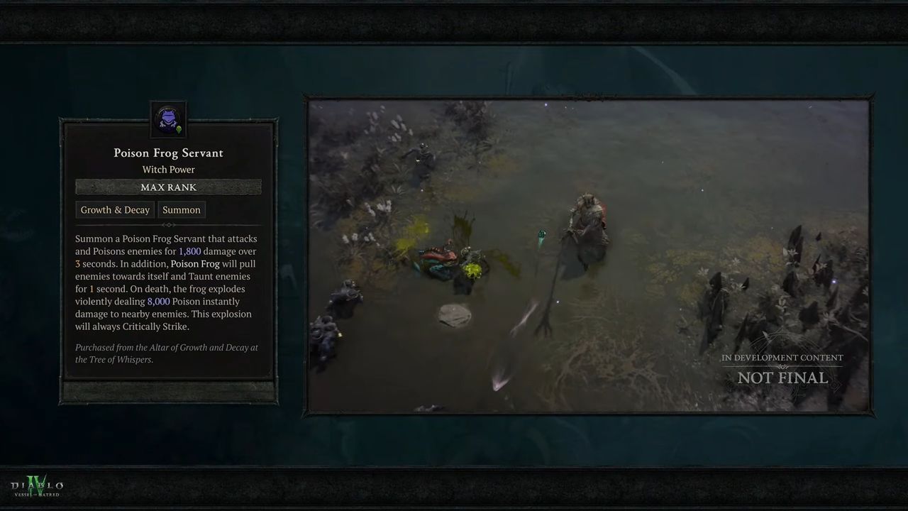 Diablo 4 witchcraft powers