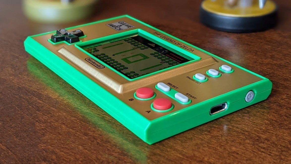 Zelda Game And Watch Charging Port And Power Button