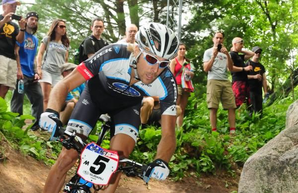 Jeremy Horgan-Kobelski (Trek Subaru) having an 8th place ride