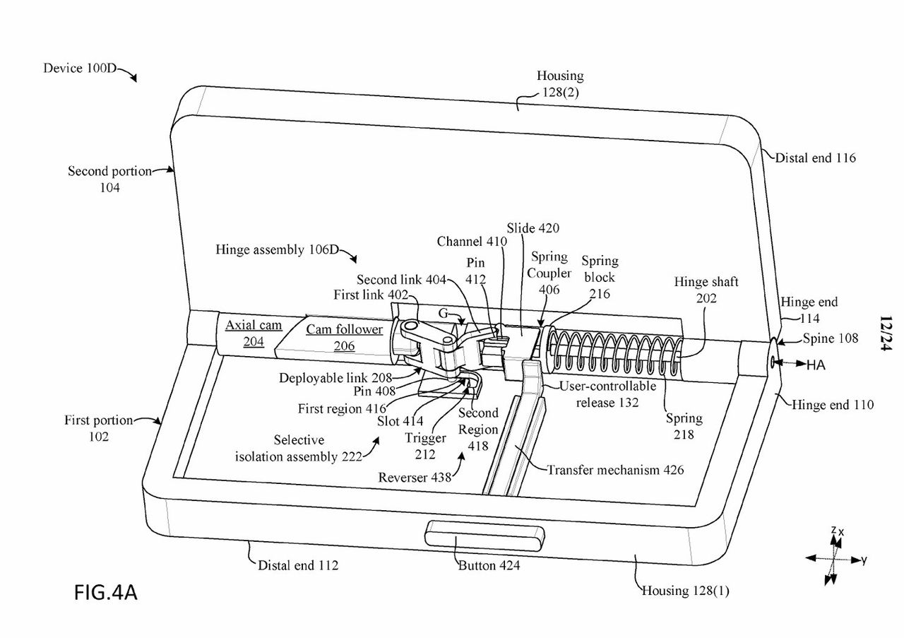 Surface Phone Hinge Patent