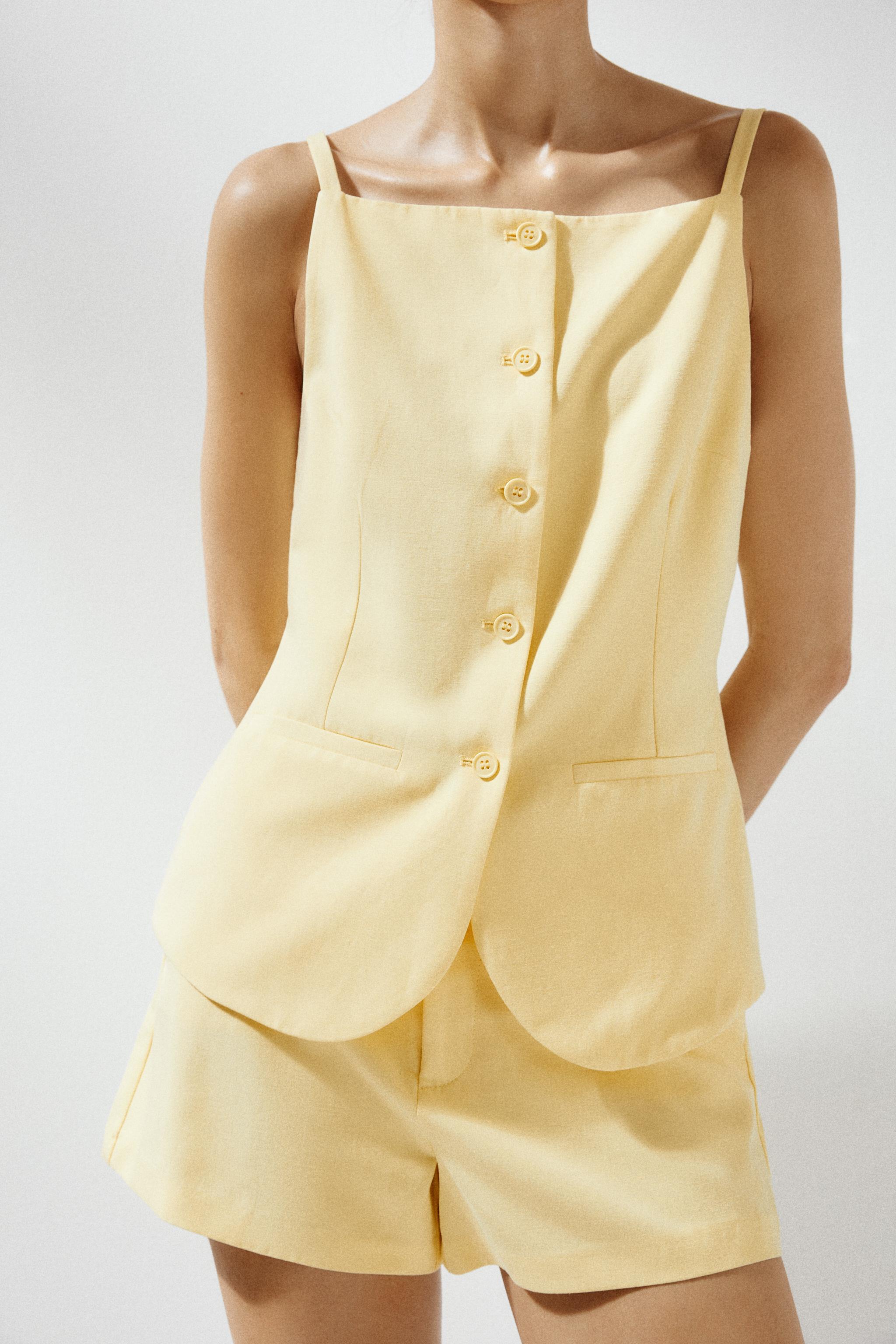 Button Vest Top