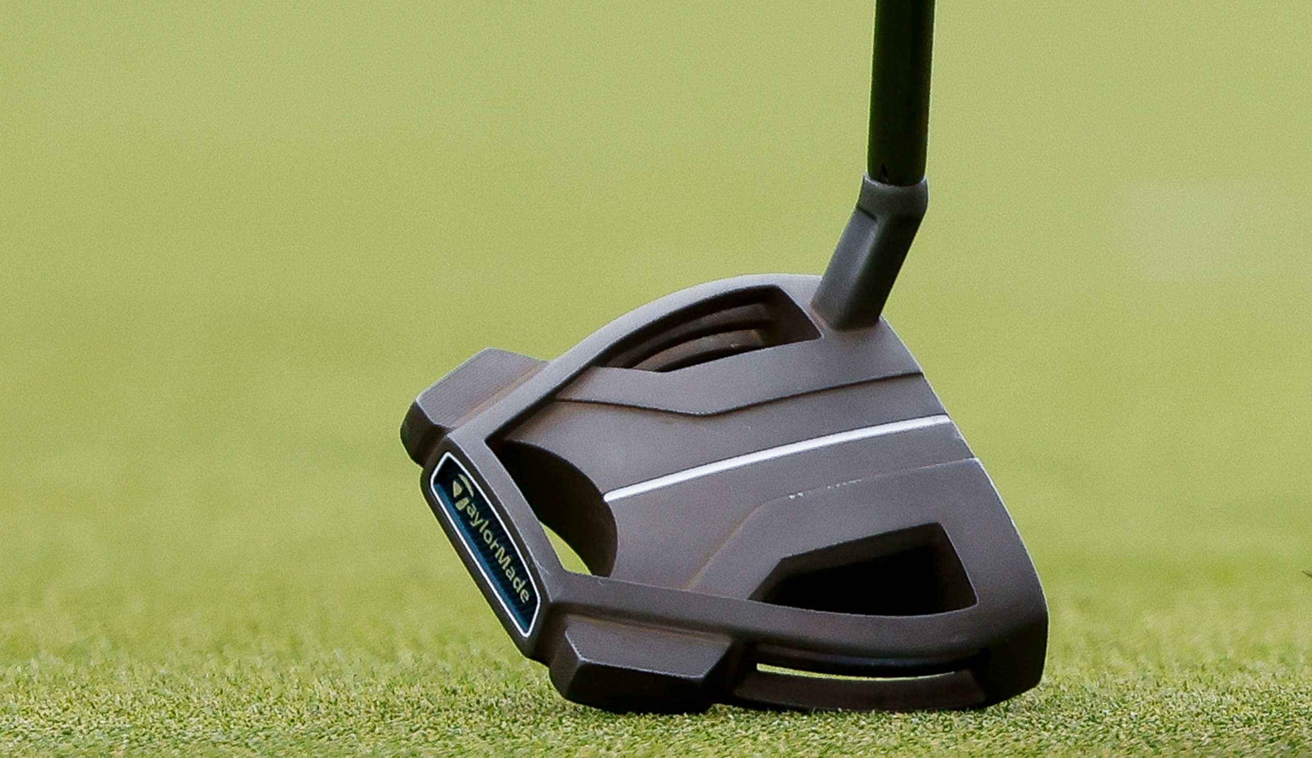 A close-up of the putter used by Rory McIlroy