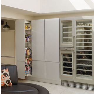 room with drinks cabinet storage