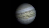 Voyager 1 snapped three images of Jupiter using three different color filters which were then combined in the Image Processing Lab at Jet Propulsion Laboratory to create this image of Jupiter.