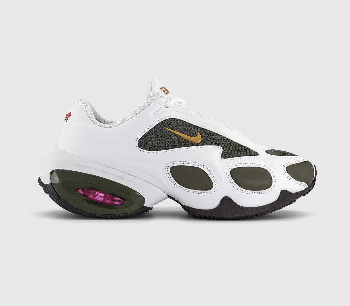 Nike Air Max Muse Trainers White Hyper Pink Cargo Khaki Velvet Brown Metallic