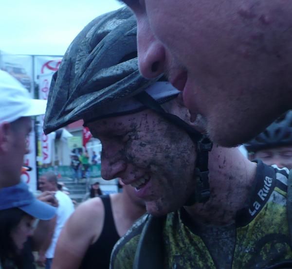 Race winner Ben Sonntag at the finish