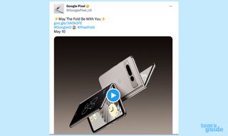 Google Pixel Fold confirmed via Twitter