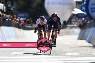 2020 Giro d'Italia stage 20 finish went to Tao Geoghegan Hart of Ineos Grenadiers