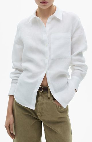 Linen Button-Up Shirt