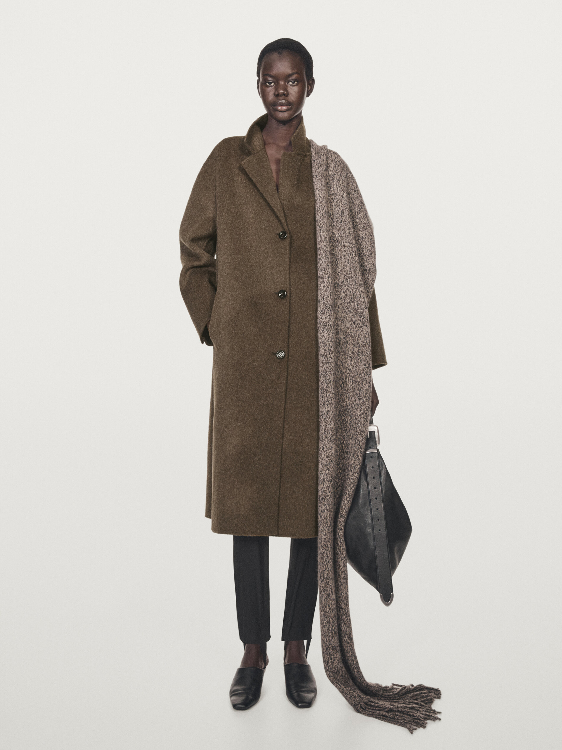 Long Wool Blend Coat