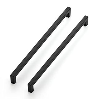 Ravinte 10 Pack 12-3/5 Inch Kitchen Square Cabinet Handles Matte Black Cabinet Pulls Black Drawer Pulls Kitchen Cabinet Hardware Kitchen Handles