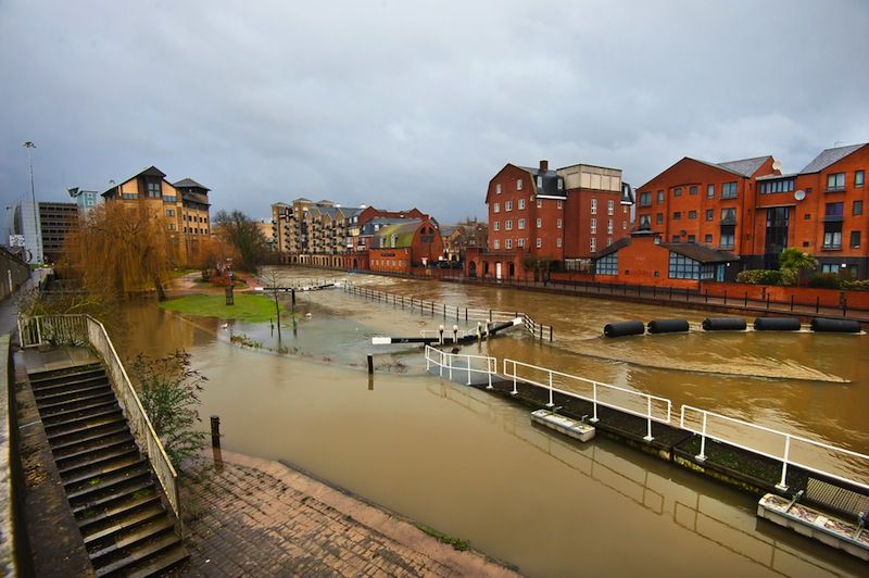 Flooding in Reading, England 2014