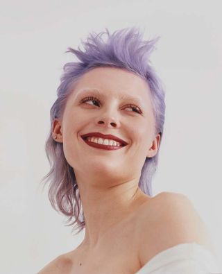 Bleach London campaign for Violet Skies lilac hair dye